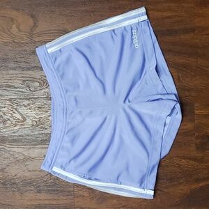 Adidas Sz. S Womens 3 Stripe Woven Polyester Gym Shorts In Lilac Y2K NWOT
